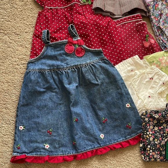 Kids Bundle Of 4T Girls Clothing Dresses Sets Back To School Children Outfits - Picture 2 of 12